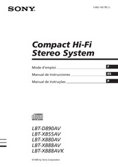 Sony LBT-XB88AVK Manual De Instrucciones