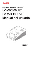 Canon LV-WX300UST Manual Del Usuario