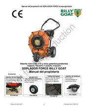 Billy Goat FORCE F902SPS Manual Del Propietário