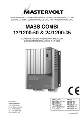 Mastervolt MASS COMBI 12/1200-60 Manual De Uso