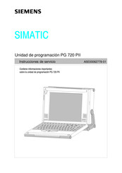 Siemens Simatic PG 720 PII Instrucciones De Servicio