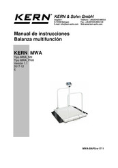 KERN MWA 300-K1M Manual De Instrucciones