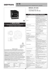 gefran 40 TB Manual De Uso