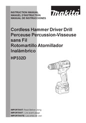 Makita HP332D Manual De Instrucciones