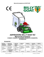 Billy Goat KV600SP Manual Del Propietário