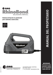 OMG RB-HandWelder RhinoBond Manual Del Propietário