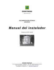 AVENIR ENERGIE GEOPACK Serie Manual Del Instalador