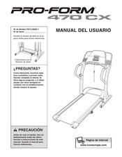 Pro-Form 470 CX Manual Del Usuario