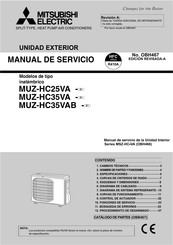 Mitsubishi Electric MUZ-HC35VA Manual De Servicio