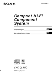 Sony CHC-CL5MD Manual De Instrucciones