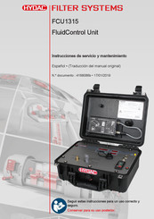 HYDAC FILTER SYSTEMS FluidControl FCU1315 Instrucciones De Servicio