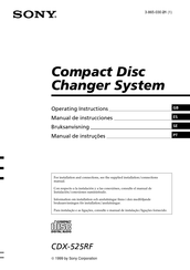 Sony CDX-525RF Manual De Instrucciones