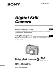 Sony Cyber-shot DSC-S85 Manual De Instrucciones