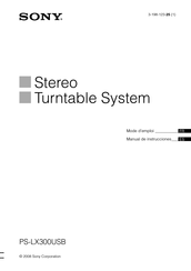 Sony PS-LX300USB Manual De Instrucciones