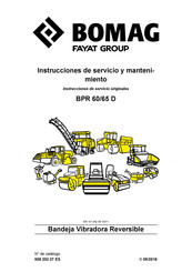 Bomag BPR 60 Instrucciones De Servicio Y Mantenimiento