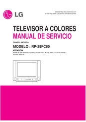 LG RP-29FC60 Manual De Servicio