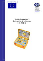 PCE PCE-MO 2002 Instrucciones De Uso