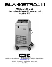 CSZ BLANKETROL III 233 Manual De Uso