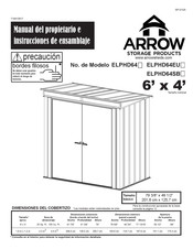 Arrow Storage Products ELPHD64EU Manual Del Propietario E Instrucciones De Ensamblaje