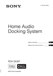 Sony RDH-SK8iP Manual De Instrucciones