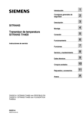 Siemens SITRANS TH400 Instrucciones De Servicio