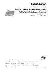 Panasonic KX-UT670 Instrucciones De Funcionamiento