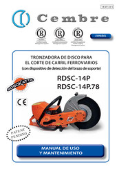 Cembre RDSC-14P.78 Manual De Uso Y Mantenimiento