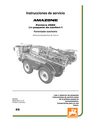 Amazone Pantera 4502 Instrucciones De Servicio