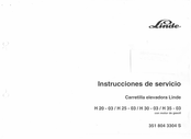 Linde H 25-03 Instrucciones De Servicio