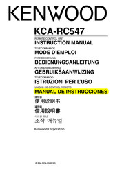 Kenwood KCA-RC547 Manual De Instrucciones