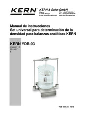 KERN YDB-03 Manual De Instrucciones
