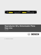 Bosch PLE-SDT Manual De Uso