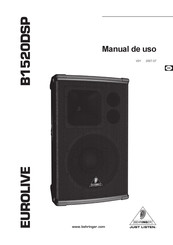 Behringer EUROLIVE B1520DSP Manual De Uso