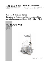 KERN ABS Serie Manual De Instrucciones