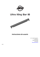 ADJ Ultra Kling Bar I8 Instrucciones De Usuario