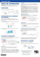 Epson PowerLite U50 Guia De Instalacion