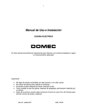 Domec 1101761 Manual De Uso E Instalación