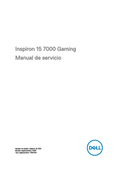 Dell Inspiron 15 7000 Gaming Manual De Servicio