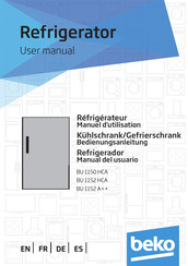 Beko BU 1152 A++ Manual Del Usuario