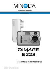 Minolta DiMAGE E 223 Manual De Instrucciones