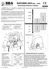 SEA SATURN 24V 600 Instrucciones De Montaje