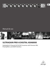 Behringer ULTRAGAIN PRO-8 DIGITAL ADA8000 Manual De Uso