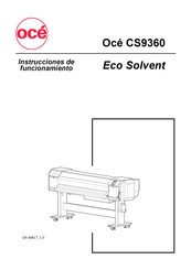 Oce Eco Solvent CS9360 Instrucciones De Funcionamiento