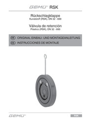 GEMÜ DN32 Instrucciones De Montaje