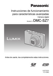 Panasonic Lumix DMC-SZ7 Instrucciones De Funcionamiento