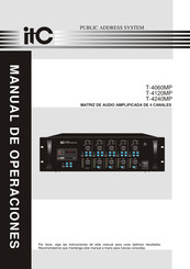 ITC T-4120MP Manual De Operaciones