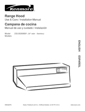 Kenmore 233.55359591 Manual De Uso Y Cuidado / Instalacion