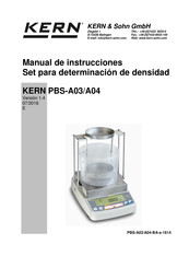 KERN PBS-A03 Manual De Instrucciones