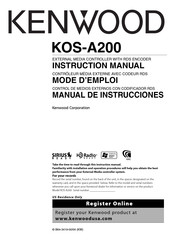 Kenwood KOS-A200 Manual De Instrucciones