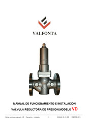 VALFONTA VD Serie Manual De Funcionamiento E Instalacion